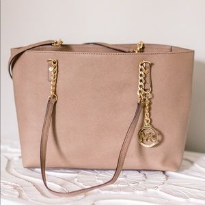 Michael Kors Tote Gold Chain Accent
